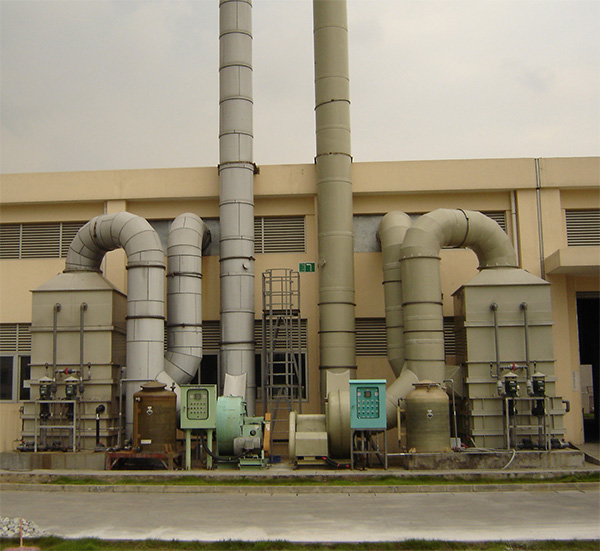 废气洗涤PP喷淋塔